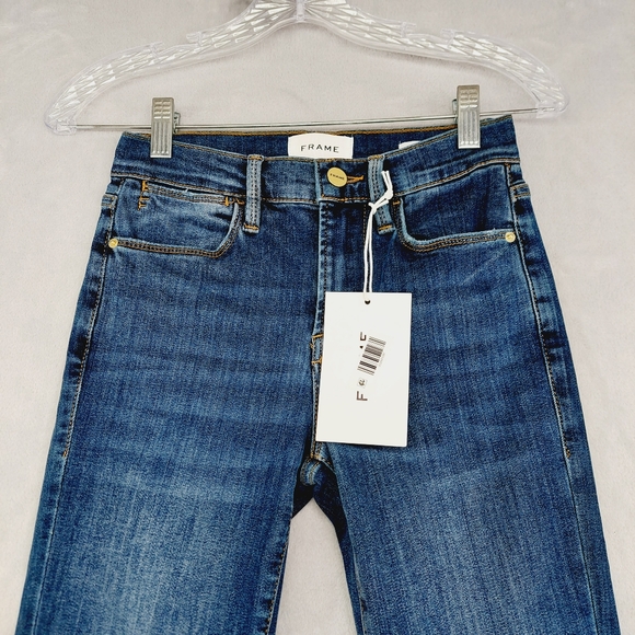 New Frame Le High Rise Skinny Blue Jeans P2409 - Picture 4 of 11